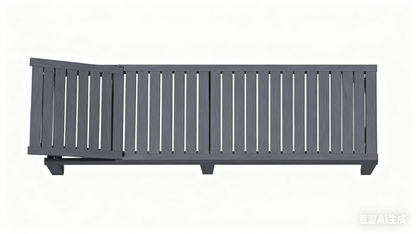 Five Position Adjustable Plastic Outdoor Chaise Lounge