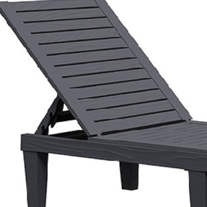 Five Position Adjustable Plastic Outdoor Chaise Lounge