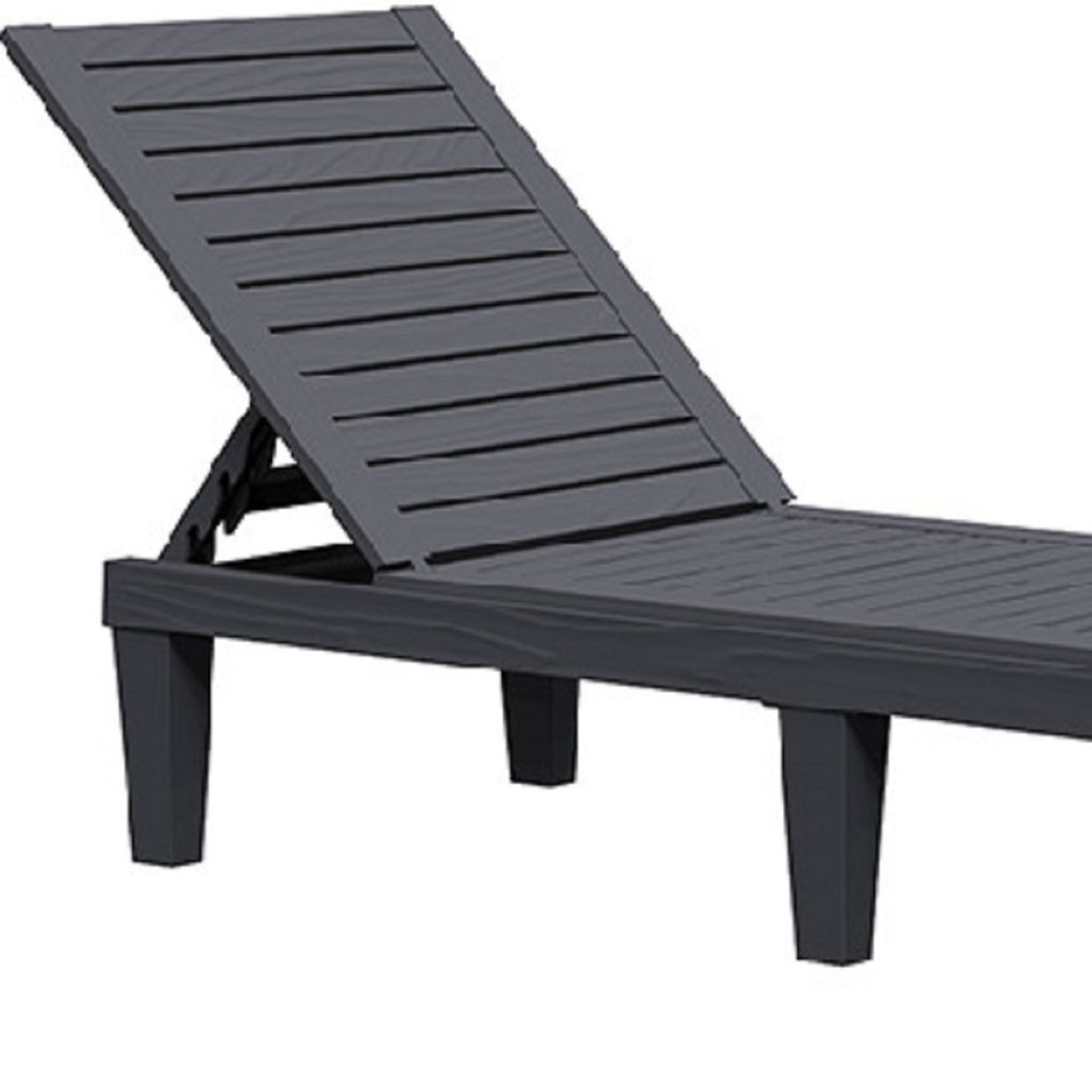 Five Position Adjustable Plastic Outdoor Chaise Lounge