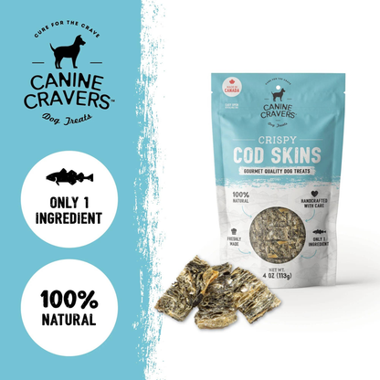 Crispy Cod Skins Dog Treats