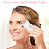 EMS facial device in white for at-home skin care
