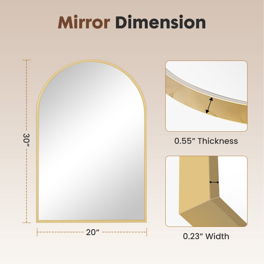 Metal Frame Bathroom Wall Vanity Mirror