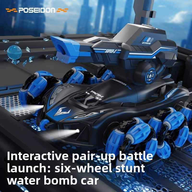 Six-wheel remote control tank, view 4