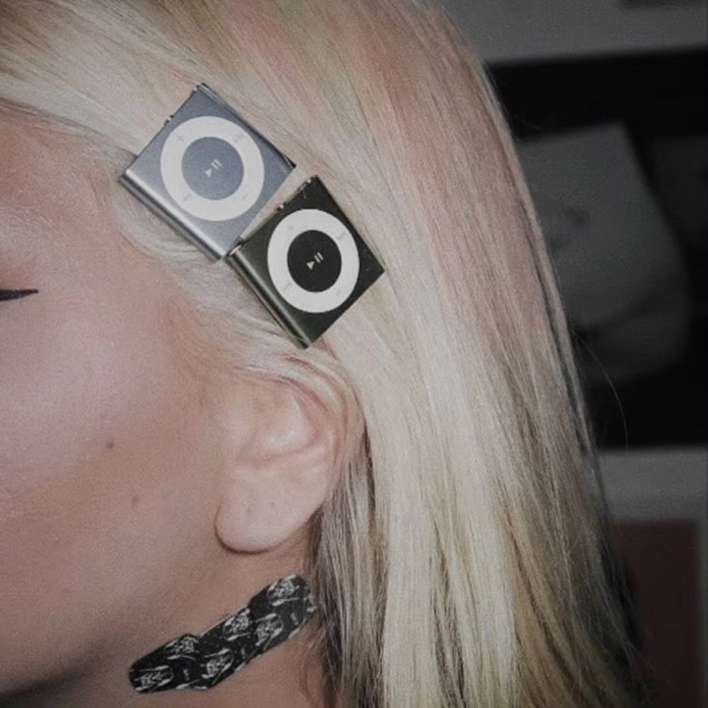 Original MP3 Music Note Hair Clips