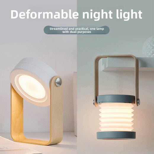 Portable telescopic folding lantern night light
