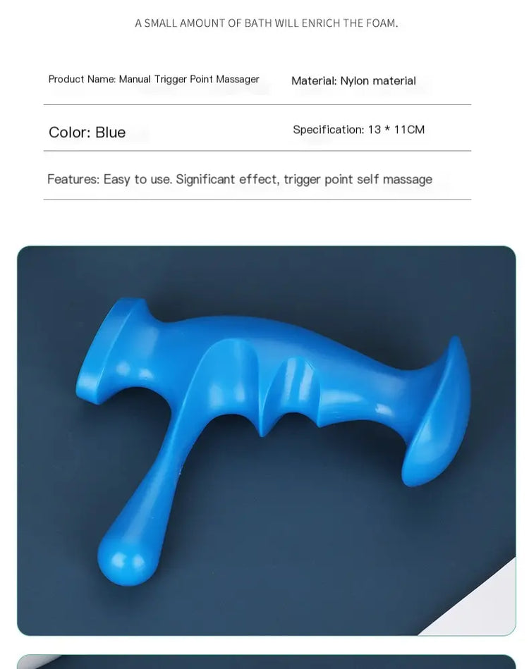 Trigger point massager size reference