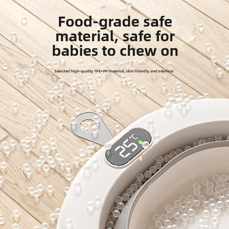 Foldable Baby Bathtub with Temperature Display