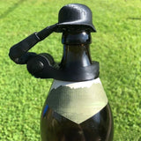 Soldier Salute Beer Bottle Helmet