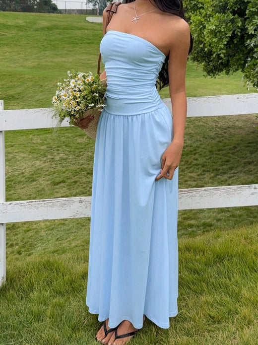 Sleeveless Slim Fit Ruched Dress