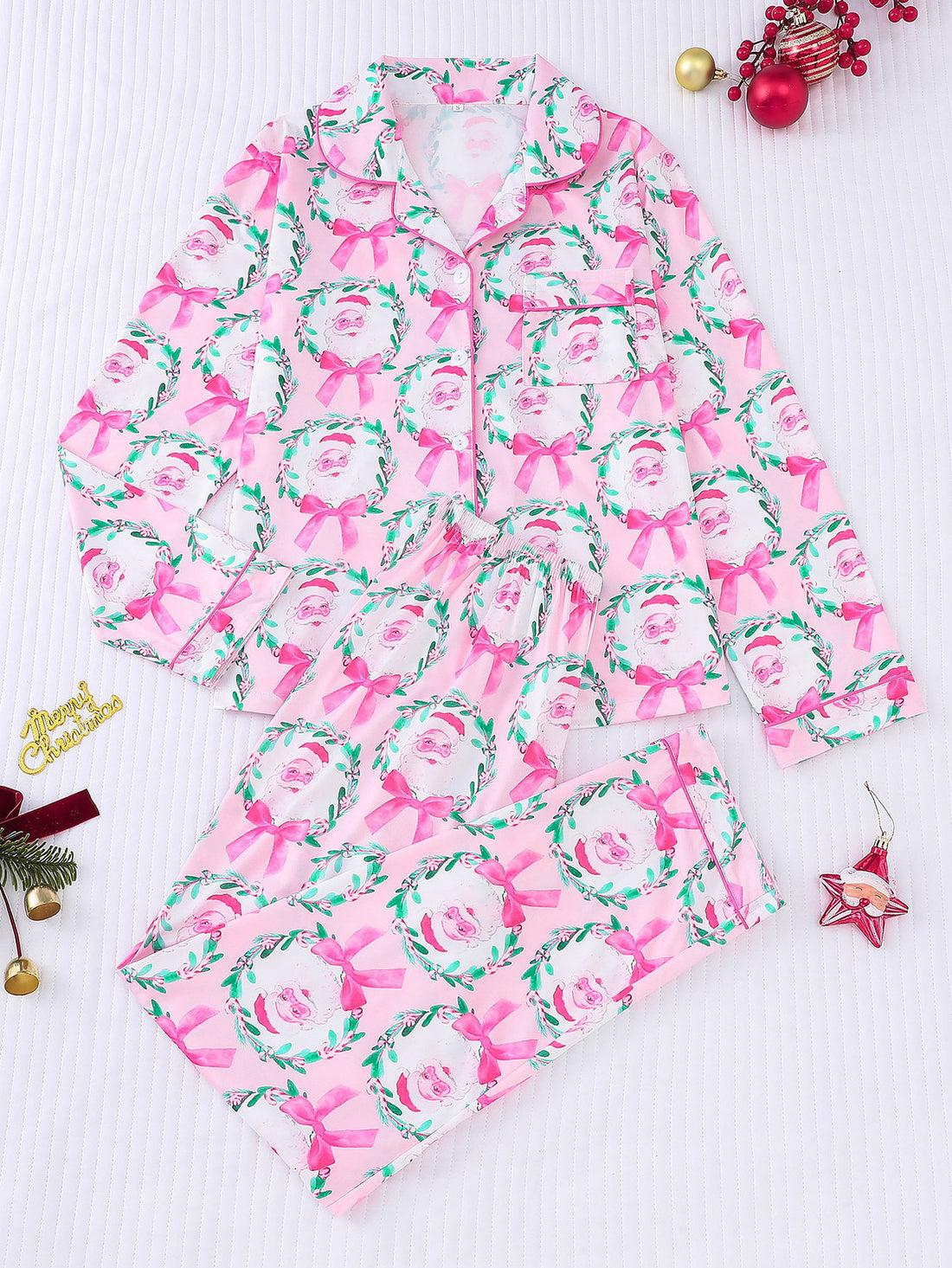 Women's Christmas Long Sleeve Pajama Set