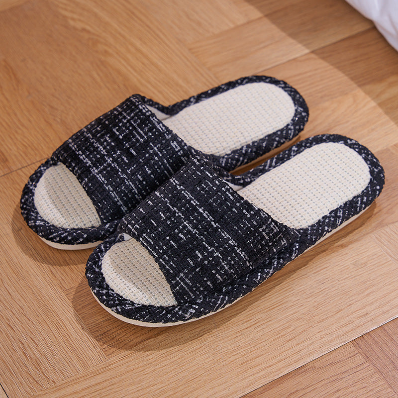 Cotton Linen Non-Slip Slippers