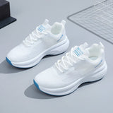 Womens Thick Sole Breathable Running Shoes Casual Lace Up Sports Sneakers