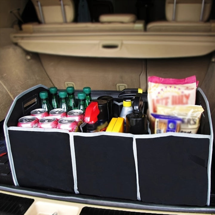 Car trunk organizer waterproof material close-up