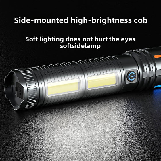 High Power Zoom Flashlight with Digital Display Outdoor Lighting & Tools product image 2