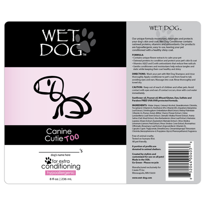 Wet Dog Canine Cutie Calming Dog Conditioner
