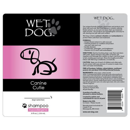 Wet Dog Canine Cutie Calming Dog Shampoo