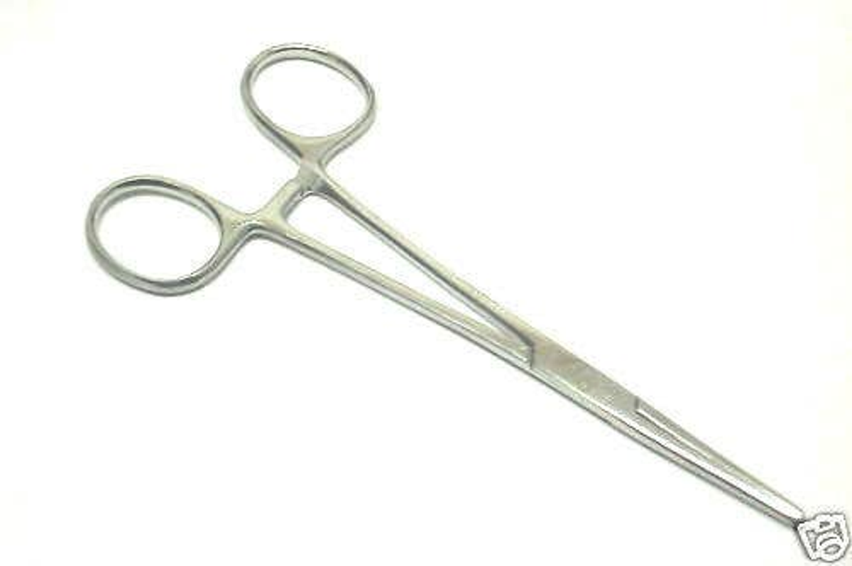 Pet Grooming Hemostat Set 2-Piece Stainless Steel Hair Puller