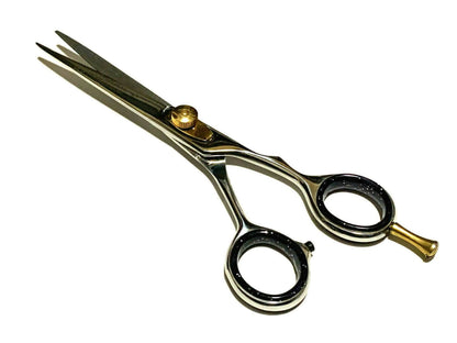 Professional German steel hair cutting shears, size reference