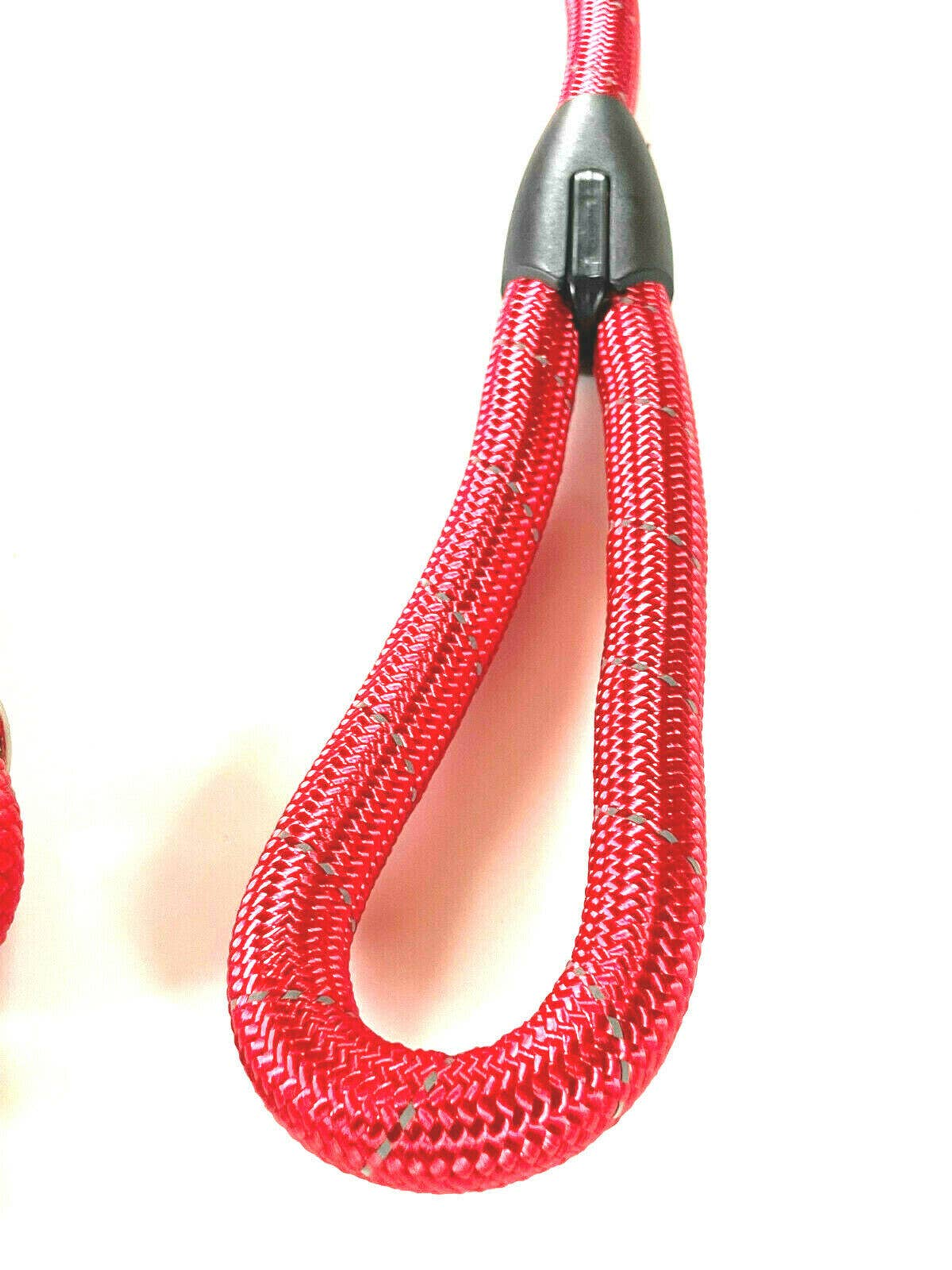 Heavy-Duty Reflective Nylon Rope Dog Leash, 3 ft, Red