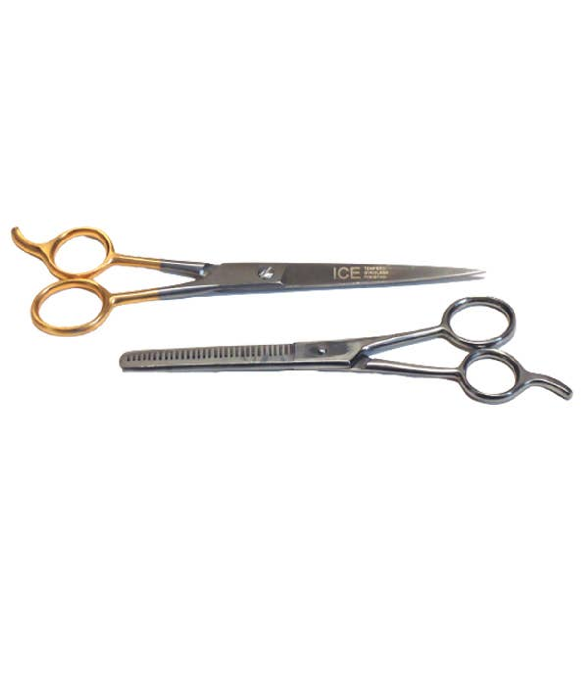 Pet Grooming Scissors 2-Piece Thinning Set Ice-Tempered Steel