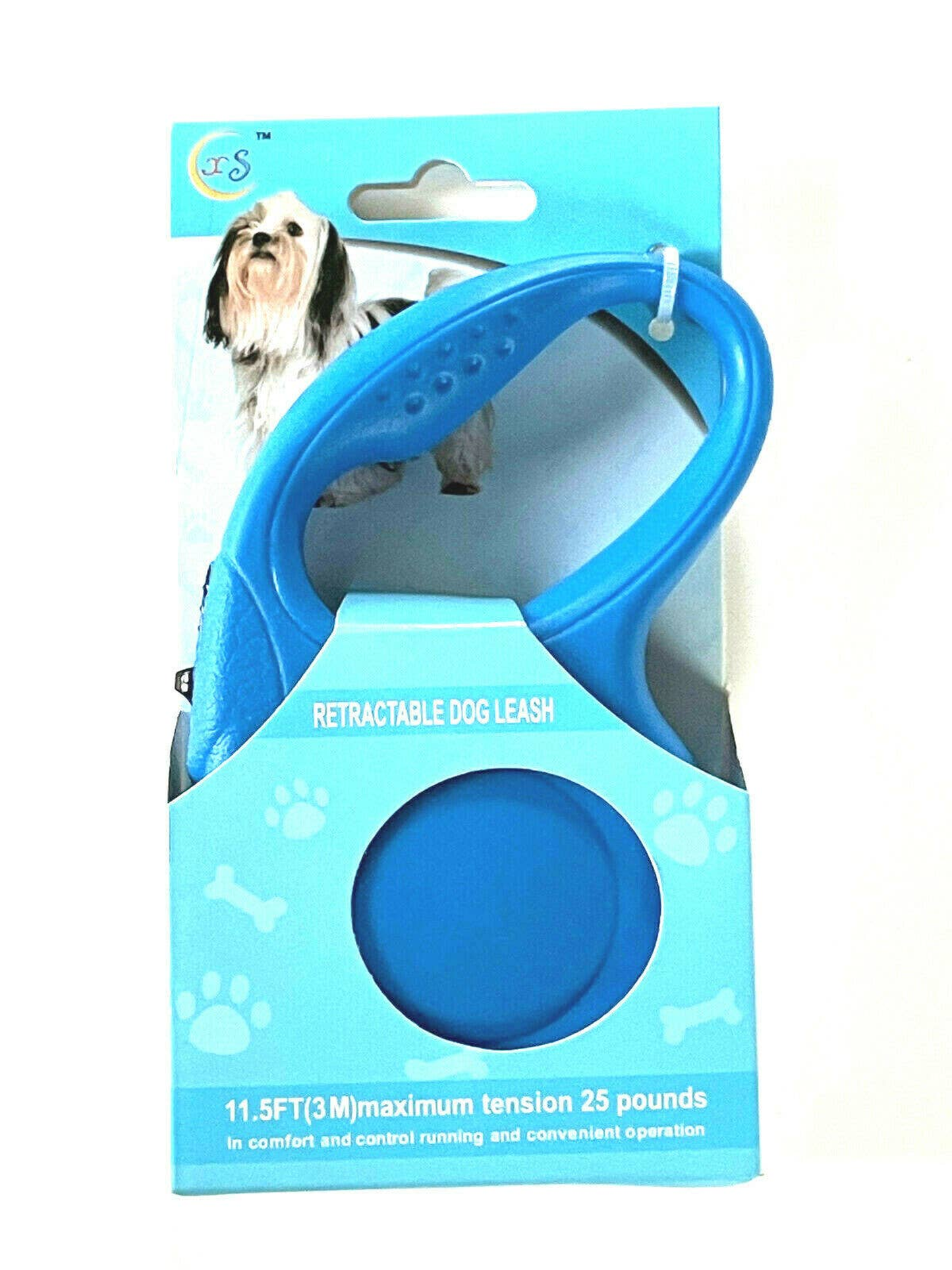 Retractable Dog Leash 11.5 ft Blue up to 25 lbs