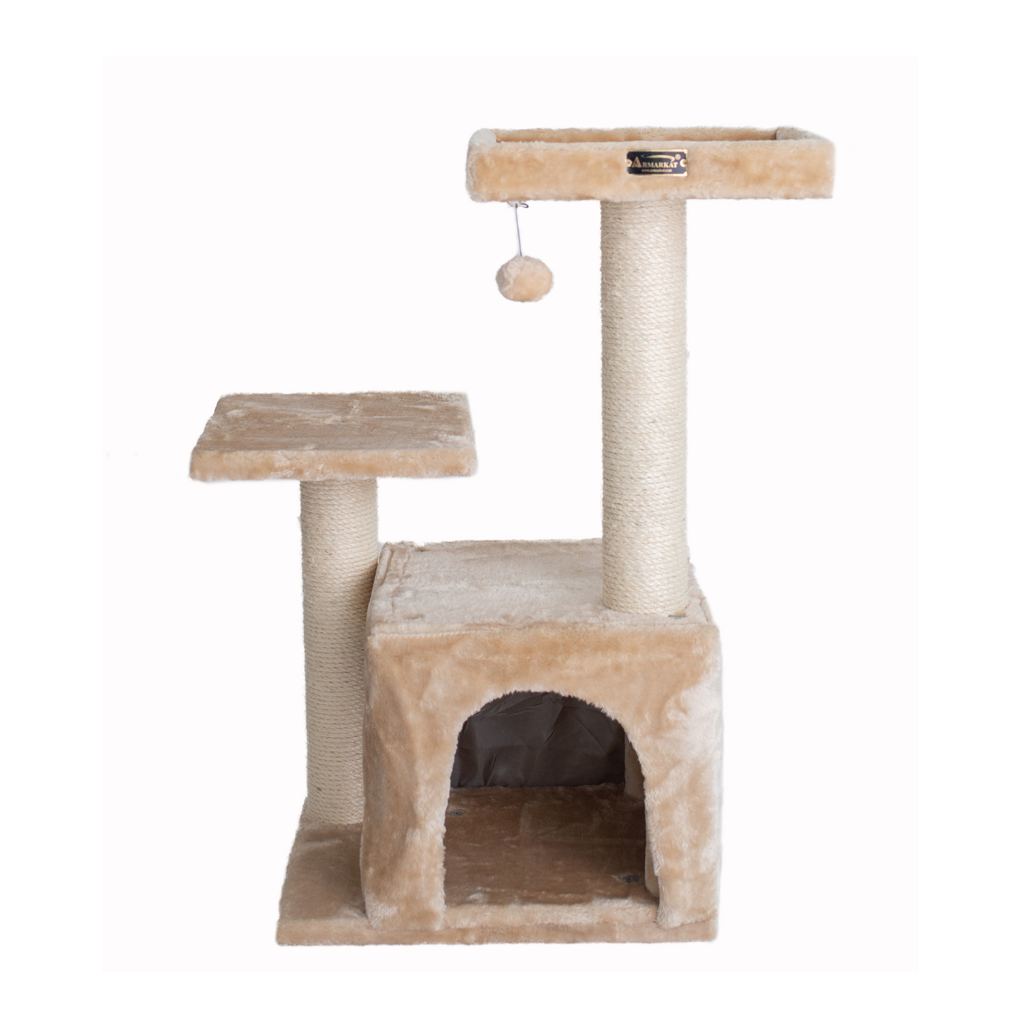 Armarkat Real Wood Classic 32-Inch Cat Tree, Beige
