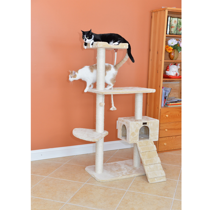 Armarkat Natural Sisal Scratching 58-Inch Cat Tree, Beige