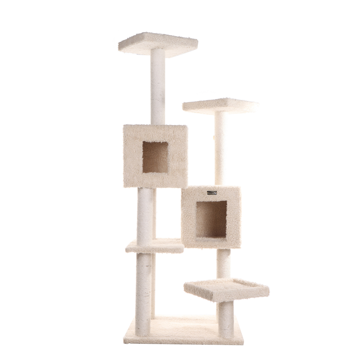 Armarkat multi-level cat tree with two condos