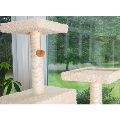 Armarkat multi-level cat tree with two condos