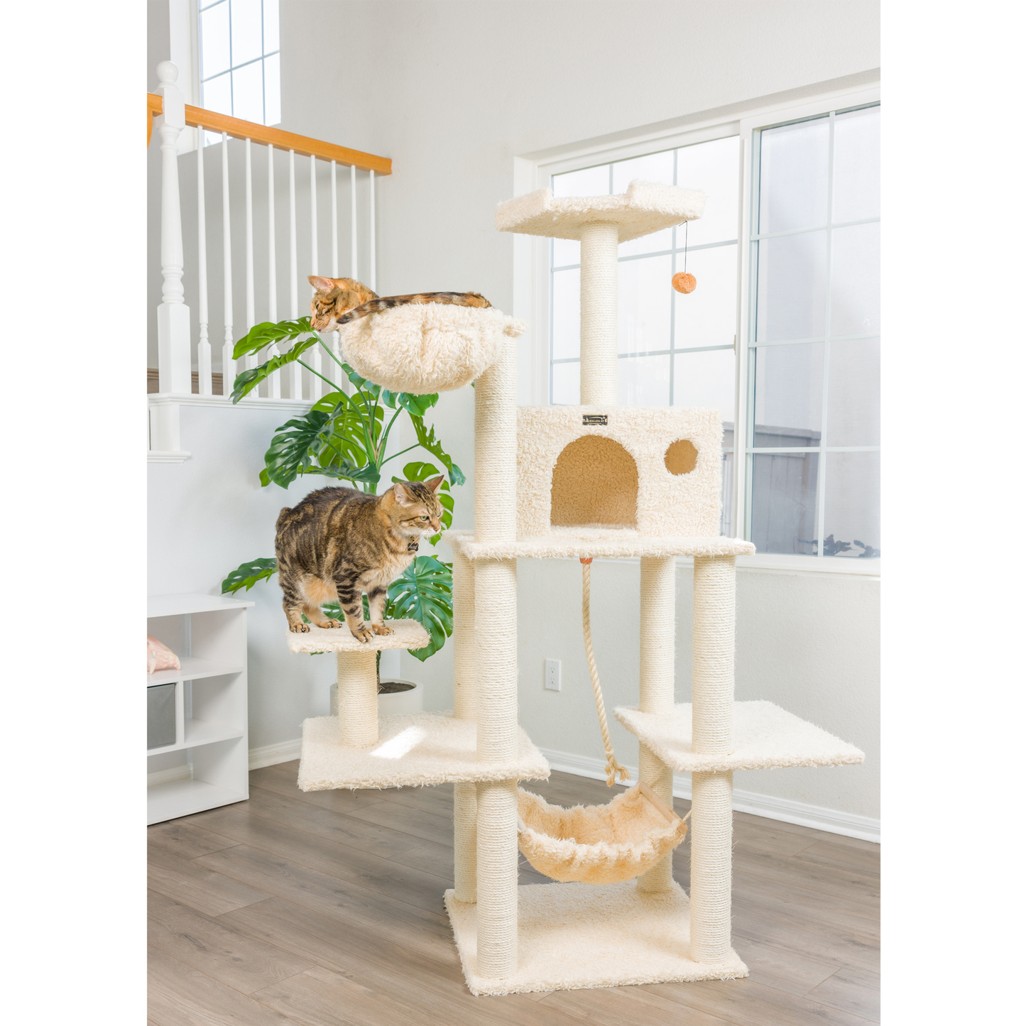 Armarkat Real Wood Multi-Level Cat Tree Climber