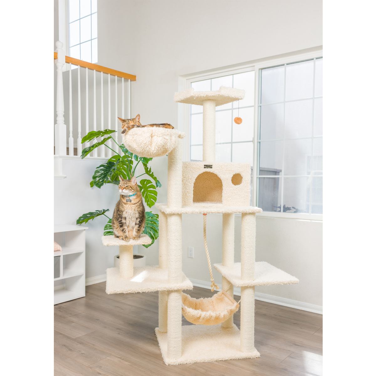 Armarkat Real Wood Multi-Level Cat Tree Climber