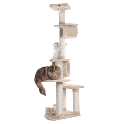 Armarkat 74" Real Wood Cat Tree with Sisal Posts
