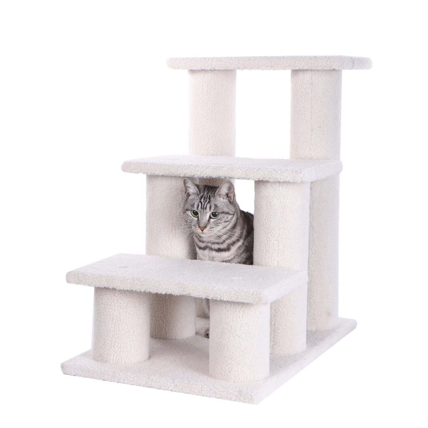 Armarkat 25-inch 3-step pet stairs ramp