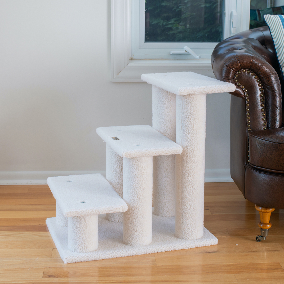 Armarkat 25-inch 3-step pet stairs ramp