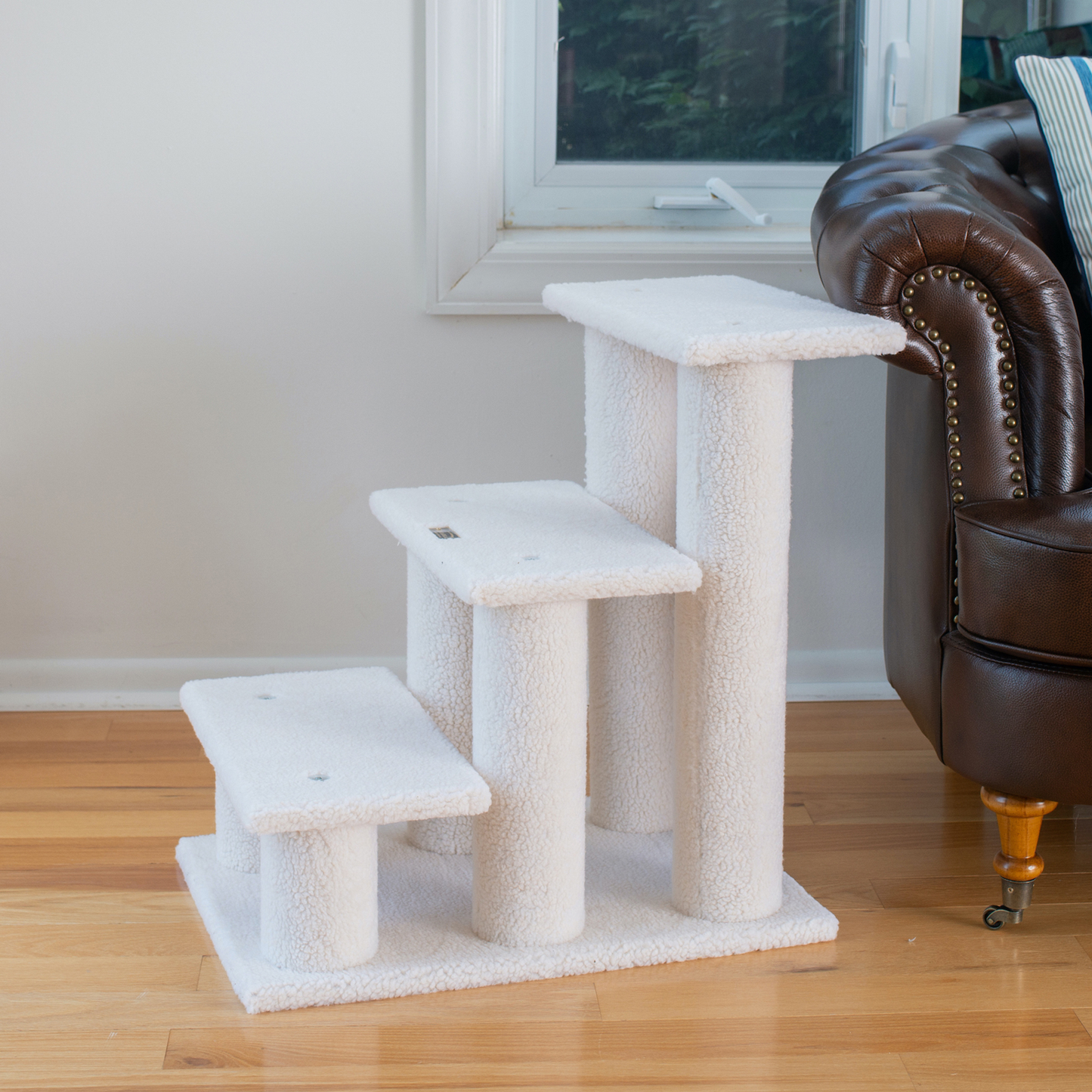 Armarkat 25-inch 3-step pet stairs ramp