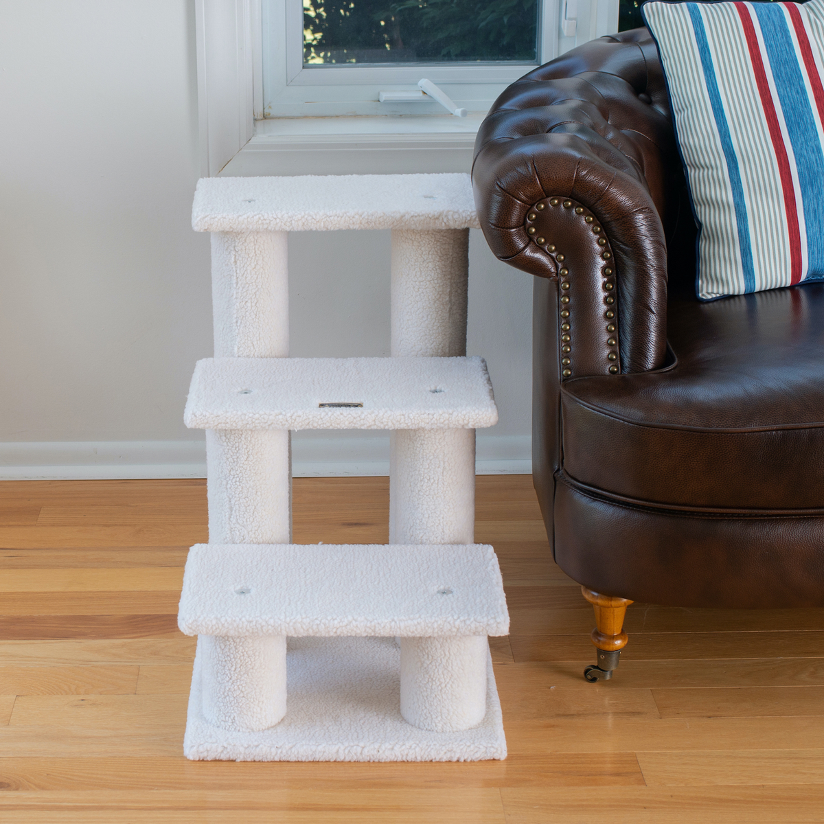 Armarkat 25-inch 3-step pet stairs ramp