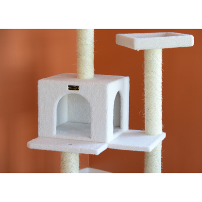 Armarkat Ivory 57-Inch Fleece Covered Cat Tree Climber
