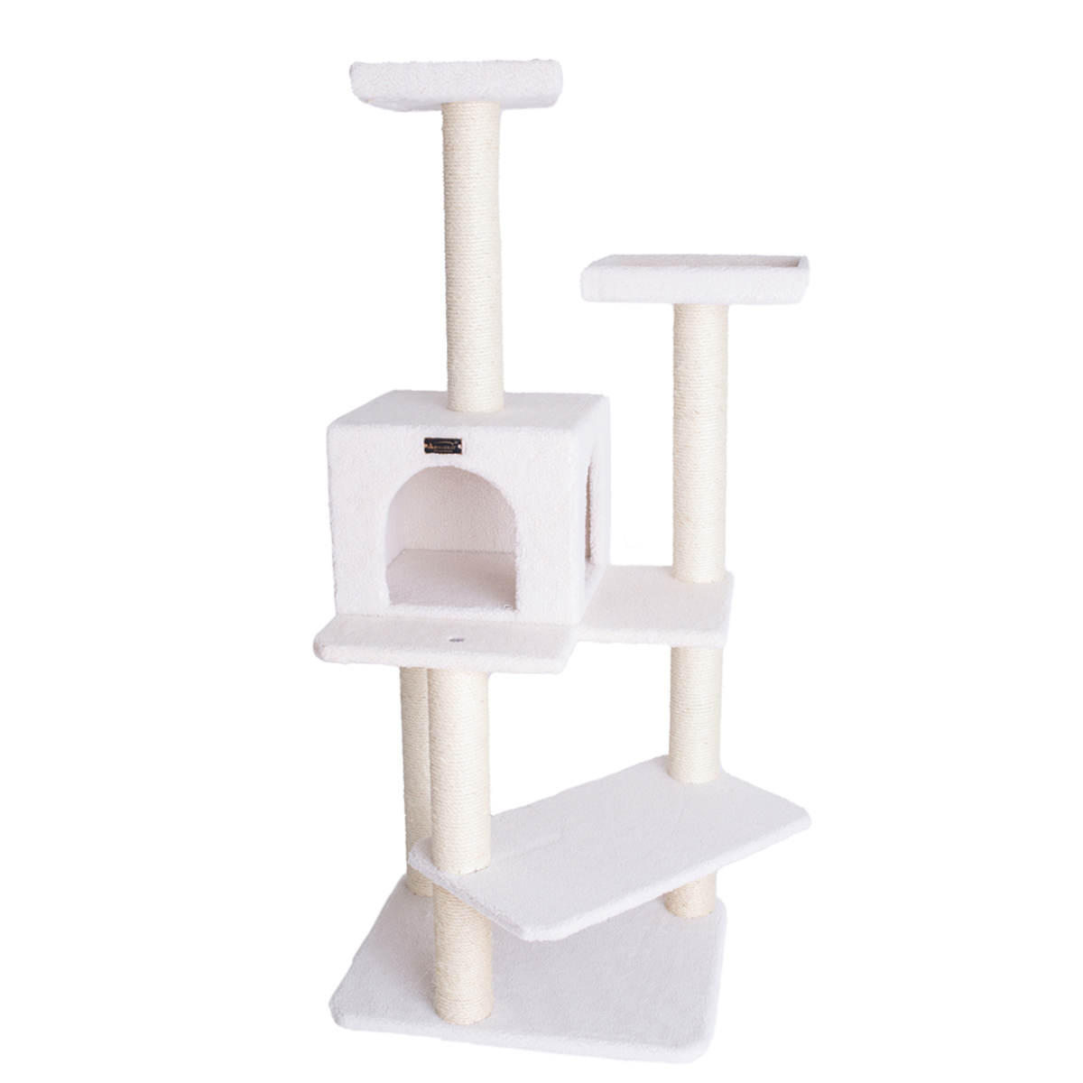 Armarkat Ivory 57-Inch Fleece Covered Cat Tree Climber
