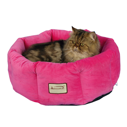 Armarkat Warm Cuddle Cat Bed, Pink