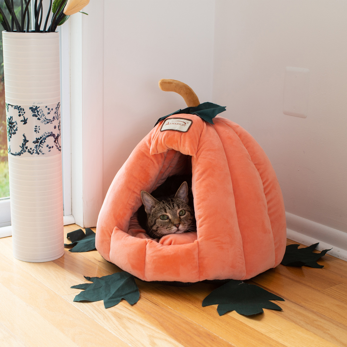Armarkat Pumpkin-Shape Cat Bed