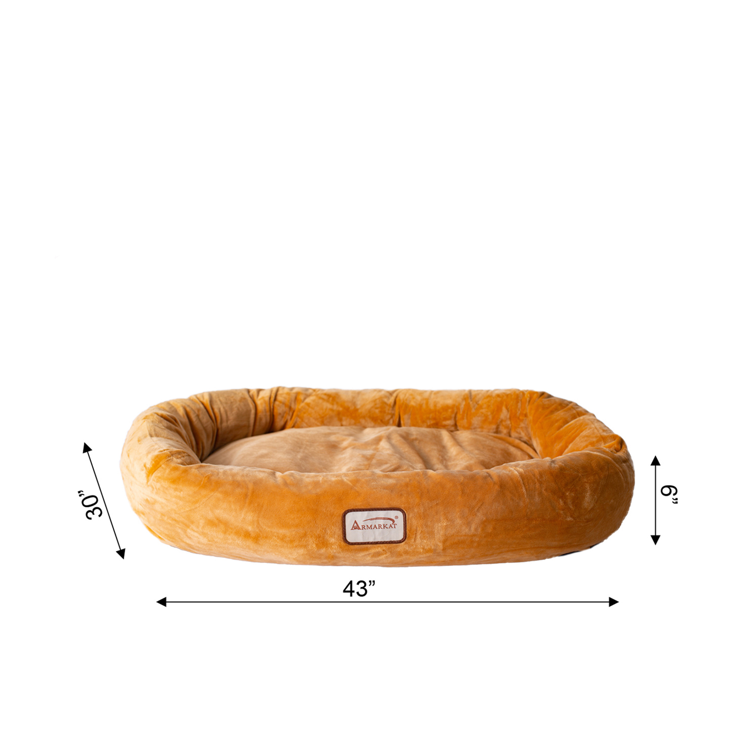Armarkat Bolstered Ultra-Soft Pet Bed and Mat