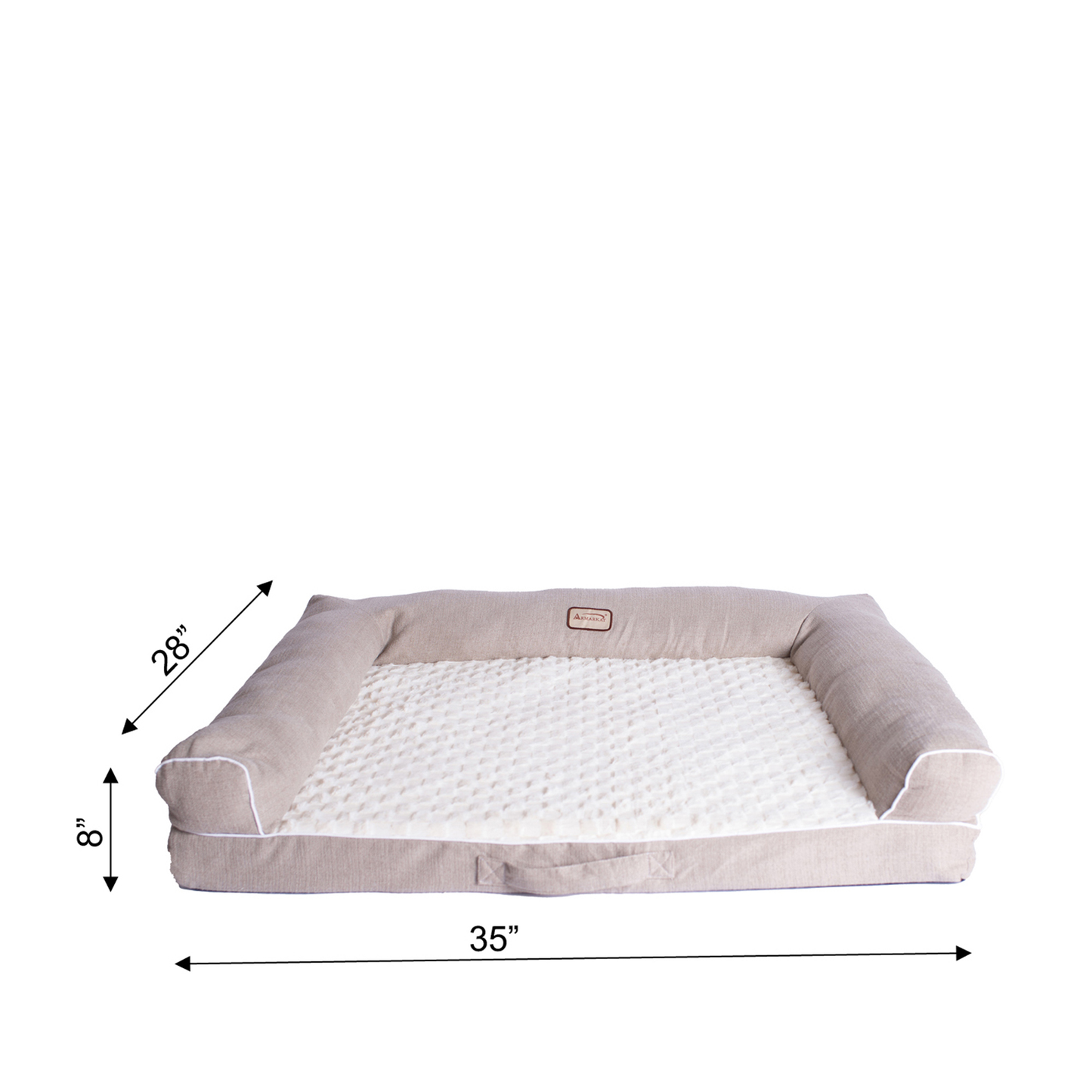 Armarkat Medium Bolstered Memory Foam Pet Bed