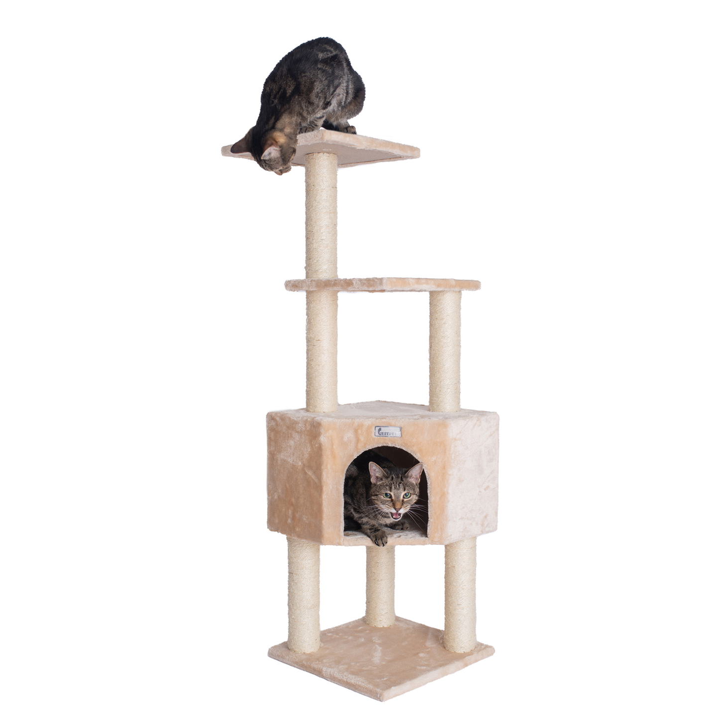 GleePet 48-inch beige cat tree