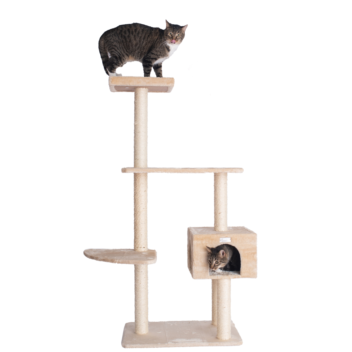 GleePet 57-inch beige cat tree