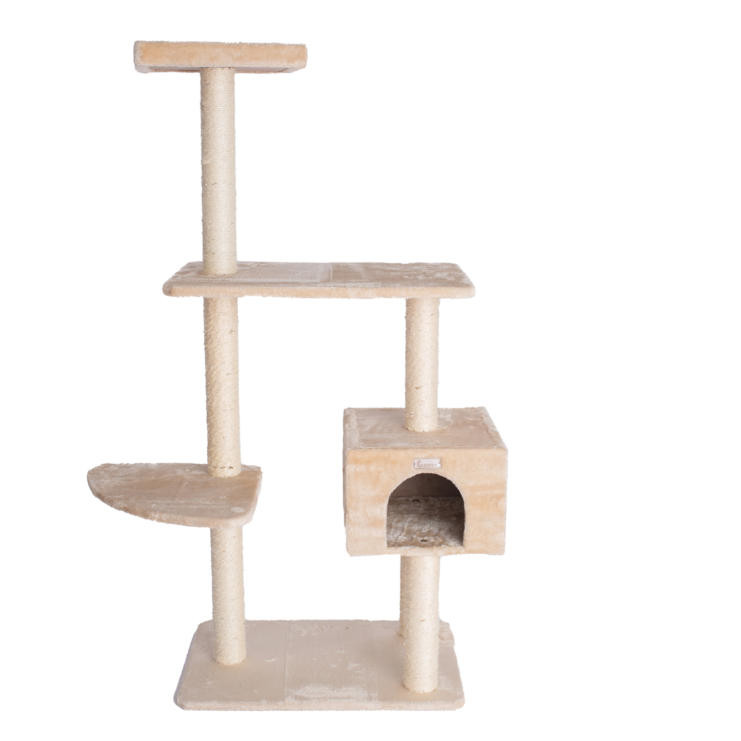 GleePet 57-inch beige cat tree