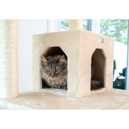 GleePet 74-inch beige cat tree