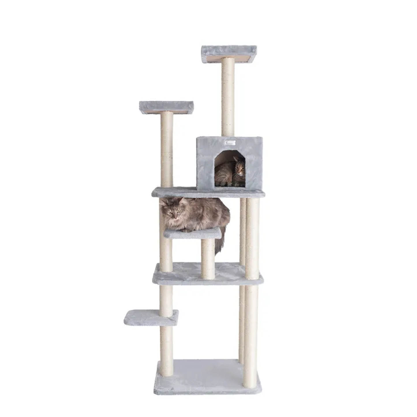 GleePet 74-inch gray cat tree