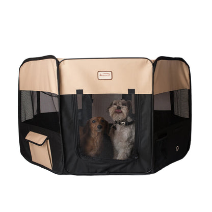 Armarkat portable pet playpen, set up view