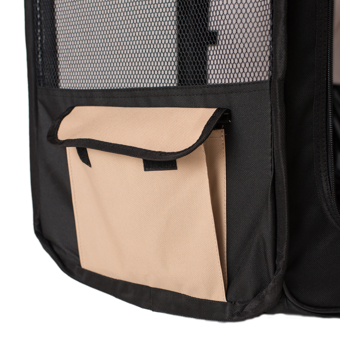 Armarkat Portable Pet Playpen, Black and Beige, X-Large