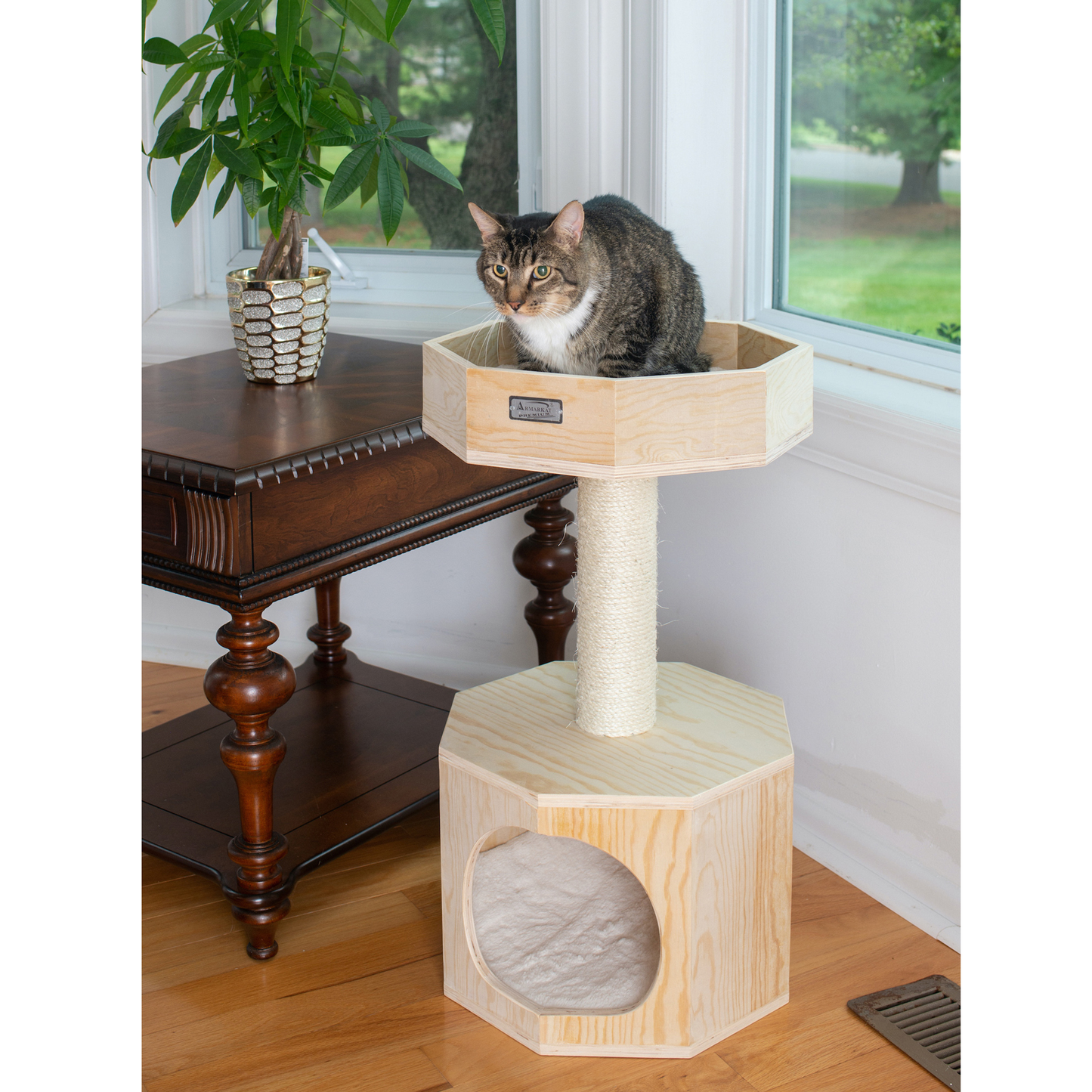 Armarkat Premium Scots Pine 29-Inch Cat Tree With Condo